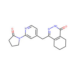 O=C1CCCN1c1cc(Cc2n[nH]c(=O)c3c2CCCC3)ccn1 ZINC000167921027