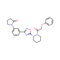 O=C1CCCN1c1cccc(-c2noc([C@H]3CCCCN3C(=O)COc3ccccc3)n2)c1 ZINC000143502004