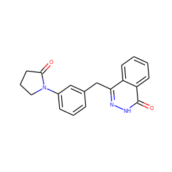 O=C1CCCN1c1cccc(Cc2n[nH]c(=O)c3ccccc23)c1 ZINC000028524948