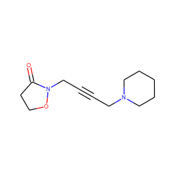 O=C1CCON1CC#CCN1CCCCC1 ZINC000028872625