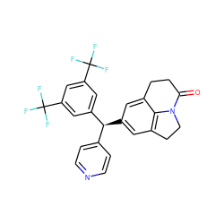 O=C1CCc2cc([C@@H](c3ccncc3)c3cc(C(F)(F)F)cc(C(F)(F)F)c3)cc3c2N1CC3 ZINC000095596978