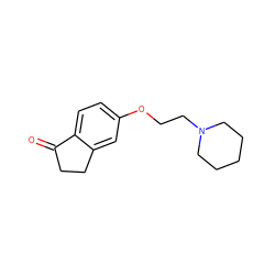 O=C1CCc2cc(OCCN3CCCCC3)ccc21 ZINC000188077083