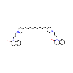 O=C1CCc2ccccc2N1CCCN1CCC(CCCCCCCCCC2CCN(CCCN3C(=O)CCc4ccccc43)CC2)CC1 ZINC000299835073