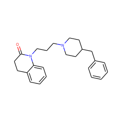 O=C1CCc2ccccc2N1CCCN1CCC(Cc2ccccc2)CC1 ZINC001772601787