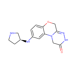 O=C1CN2C(=NN1)COc1ccc(N[C@H]3CCNC3)cc12 ZINC000299841352