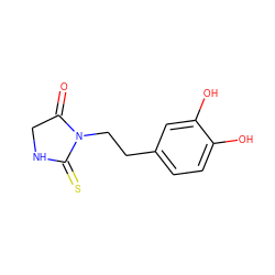 O=C1CNC(=S)N1CCc1ccc(O)c(O)c1 ZINC000000076796