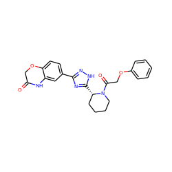 O=C1COc2ccc(-c3n[nH]c([C@H]4CCCCN4C(=O)COc4ccccc4)n3)cc2N1 ZINC000144186070