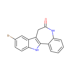 O=C1Cc2c([nH]c3ccc(Br)cc23)-c2ccccc2N1 ZINC000001639355