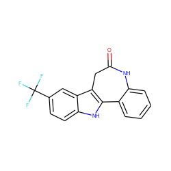 O=C1Cc2c([nH]c3ccc(C(F)(F)F)cc23)-c2ccccc2N1 ZINC000001862630