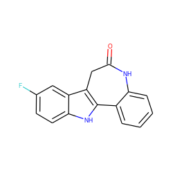 O=C1Cc2c([nH]c3ccc(F)cc23)-c2ccccc2N1 ZINC000001645607