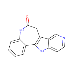 O=C1Cc2c([nH]c3ccncc23)-c2ccccc2N1 ZINC000071295931