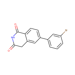 O=C1Cc2cc(-c3cccc(Br)c3)ccc2C(=O)N1 ZINC000653711593