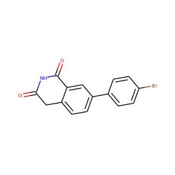 O=C1Cc2ccc(-c3ccc(Br)cc3)cc2C(=O)N1 ZINC000653721447