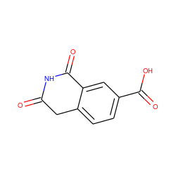 O=C1Cc2ccc(C(=O)O)cc2C(=O)N1 ZINC000653708502