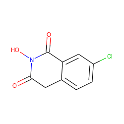 O=C1Cc2ccc(Cl)cc2C(=O)N1O ZINC000040833772