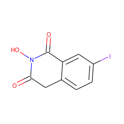 O=C1Cc2ccc(I)cc2C(=O)N1O ZINC000040861280