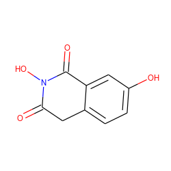 O=C1Cc2ccc(O)cc2C(=O)N1O ZINC000040860528