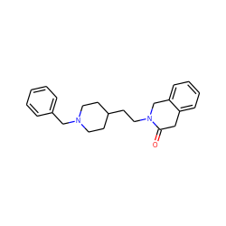 O=C1Cc2ccccc2CN1CCC1CCN(Cc2ccccc2)CC1 ZINC000003814231