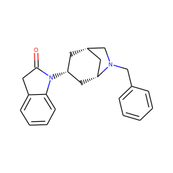 O=C1Cc2ccccc2N1[C@H]1C[C@@H]2C[C@H](C1)CN2Cc1ccccc1 ZINC000169363601