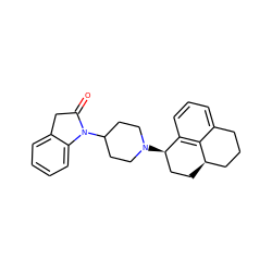 O=C1Cc2ccccc2N1C1CCN([C@@H]2CC[C@@H]3CCCc4cccc2c43)CC1 ZINC000143575528