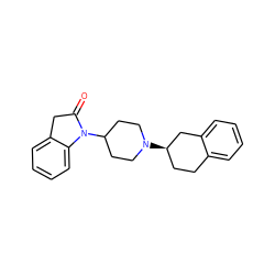 O=C1Cc2ccccc2N1C1CCN([C@@H]2CCc3ccccc3C2)CC1 ZINC000013561278