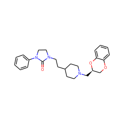 O=C1N(CCC2CCN(C[C@@H]3COc4ccccc4O3)CC2)CCN1c1ccccc1 ZINC000003952980