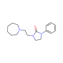 O=C1N(CCN2CCCCCC2)CCN1c1ccccc1 ZINC000049109731