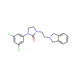 O=C1N(CCN2Cc3ccccc3C2)CCN1c1cc(Cl)cc(Cl)c1 ZINC000042920677