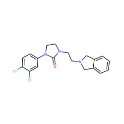 O=C1N(CCN2Cc3ccccc3C2)CCN1c1ccc(Cl)c(Cl)c1 ZINC000043019052