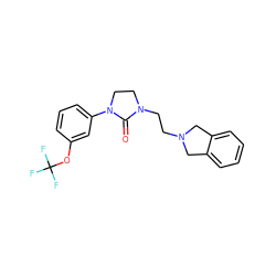 O=C1N(CCN2Cc3ccccc3C2)CCN1c1cccc(OC(F)(F)F)c1 ZINC000043069220