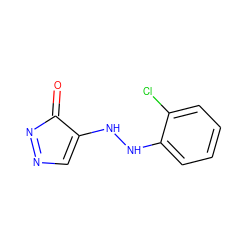 O=C1N=NC=C1NNc1ccccc1Cl ZINC000005626309