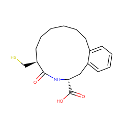O=C1N[C@@H](C(=O)O)Cc2ccccc2CCCCCC[C@@H]1CS ZINC000013760969