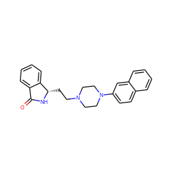 O=C1N[C@@H](CCN2CCN(c3ccc4ccccc4c3)CC2)c2ccccc21 ZINC000029307595