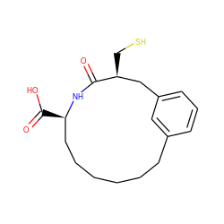 O=C1N[C@H](C(=O)O)CCCCCCc2cccc(c2)C[C@@H]1CS ZINC000003821530