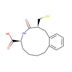 O=C1N[C@H](C(=O)O)CCCCc2ccccc2C[C@@H]1CS ZINC000013760961