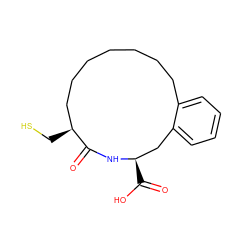 O=C1N[C@H](C(=O)O)Cc2ccccc2CCCCCCC[C@@H]1CS ZINC000013760970