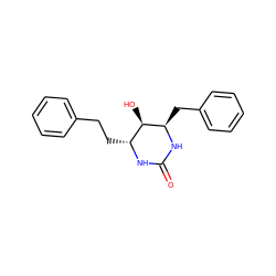 O=C1N[C@H](CCc2ccccc2)[C@@H](O)[C@@H](Cc2ccccc2)N1 ZINC000006579612