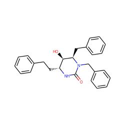 O=C1N[C@H](CCc2ccccc2)[C@@H](O)[C@@H](Cc2ccccc2)N1Cc1ccccc1 ZINC000006579609