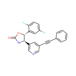 O=C1N[C@H](c2cncc(C#Cc3ccccc3)c2)[C@@H](c2cc(F)ccc2F)O1 ZINC000167656978