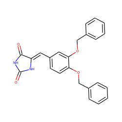 O=C1NC(=O)/C(=C/c2ccc(OCc3ccccc3)c(OCc3ccccc3)c2)N1 ZINC000001728985