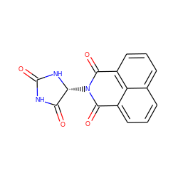 O=C1NC(=O)[C@@H](N2C(=O)c3cccc4cccc(c34)C2=O)N1 ZINC000003776550