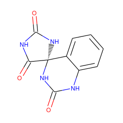 O=C1NC(=O)[C@]2(N1)NC(=O)Nc1ccccc12 ZINC000000002762