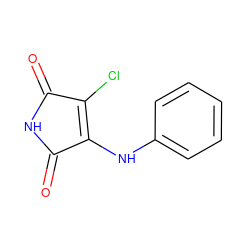 O=C1NC(=O)C(Nc2ccccc2)=C1Cl ZINC000063539936