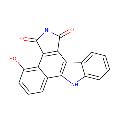 O=C1NC(=O)c2c1c1c(O)cccc1c1[nH]c3ccccc3c21 ZINC000028710879