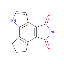 O=C1NC(=O)c2c1c1c(c3[nH]ccc23)CCC1 ZINC000028569089