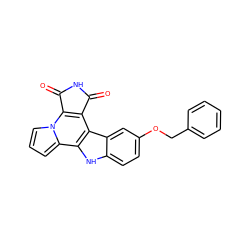 O=C1NC(=O)c2c1c1c3cc(OCc4ccccc4)ccc3[nH]c1c1cccn21 ZINC000028870922