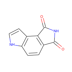 O=C1NC(=O)c2c1ccc1[nH]ccc21 ZINC000028569090