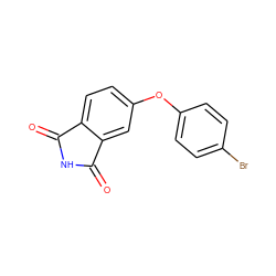 O=C1NC(=O)c2cc(Oc3ccc(Br)cc3)ccc21 ZINC000072106361