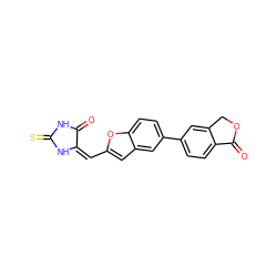 O=C1NC(=S)N/C1=C/c1cc2cc(-c3ccc4c(c3)COC4=O)ccc2o1 ZINC000101464028