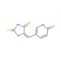 O=C1NC(=S)N/C1=C/c1ccc(=O)[nH]c1 ZINC000474607054